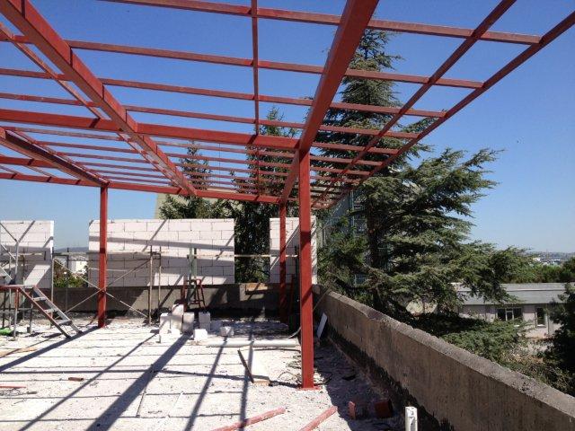 Tubitak Marmara Aratrma Merkezi Gebze yerlekesinde bulunan elik konstruksiyon teras yaplarnn imalat ve montaj ilerini tamamladk.